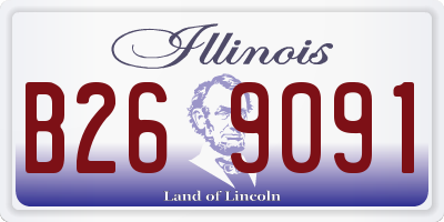 IL license plate B269091