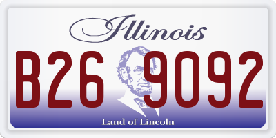IL license plate B269092