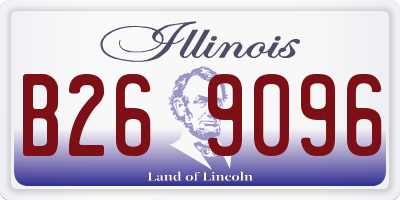 IL license plate B269096