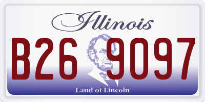 IL license plate B269097