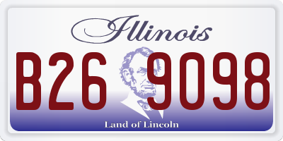 IL license plate B269098