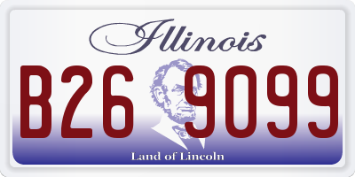 IL license plate B269099