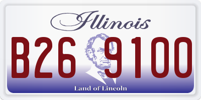 IL license plate B269100