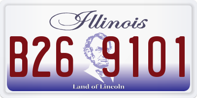 IL license plate B269101