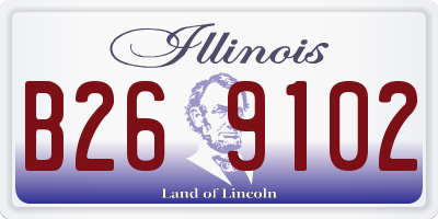 IL license plate B269102