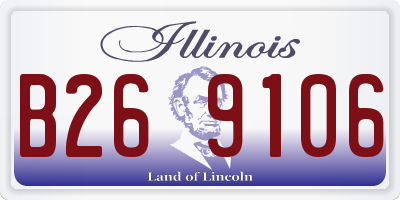 IL license plate B269106