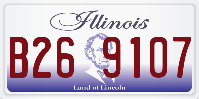 IL license plate B269107