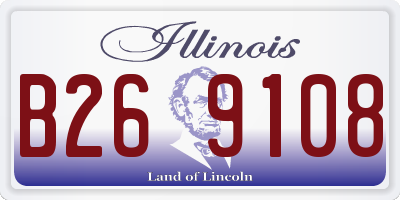 IL license plate B269108