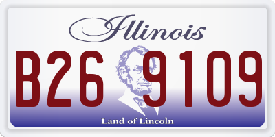 IL license plate B269109