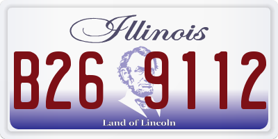 IL license plate B269112