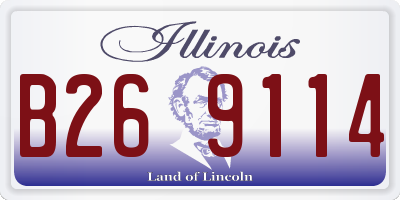 IL license plate B269114