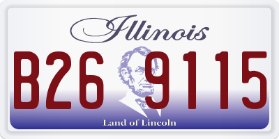 IL license plate B269115