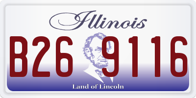 IL license plate B269116