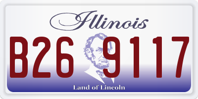 IL license plate B269117