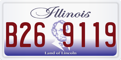 IL license plate B269119
