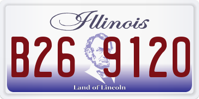 IL license plate B269120