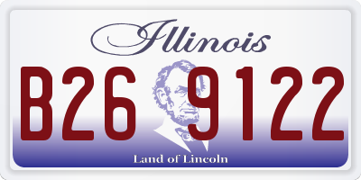 IL license plate B269122