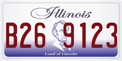 IL license plate B269123