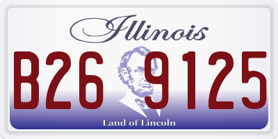 IL license plate B269125