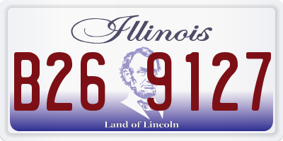 IL license plate B269127