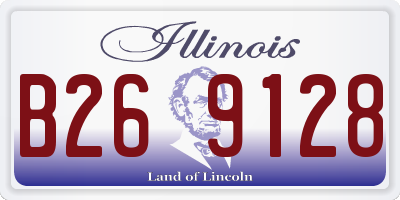 IL license plate B269128