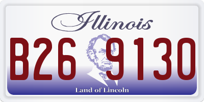 IL license plate B269130