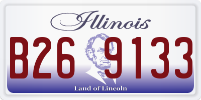IL license plate B269133