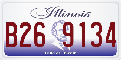 IL license plate B269134