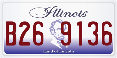 IL license plate B269136