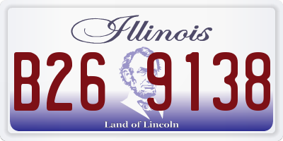 IL license plate B269138