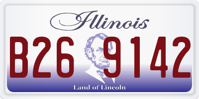 IL license plate B269142