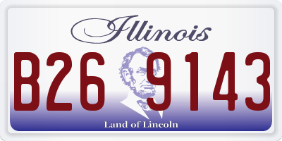 IL license plate B269143