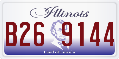 IL license plate B269144