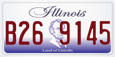 IL license plate B269145