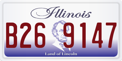 IL license plate B269147