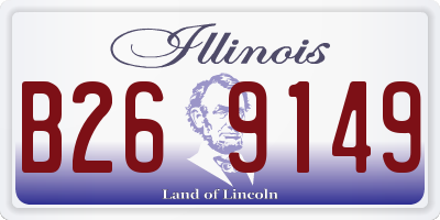 IL license plate B269149