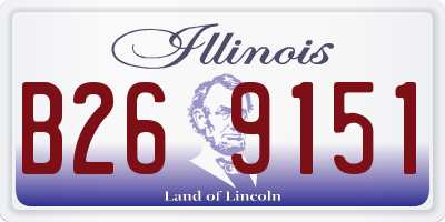 IL license plate B269151