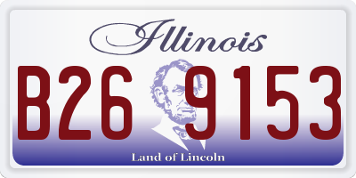 IL license plate B269153