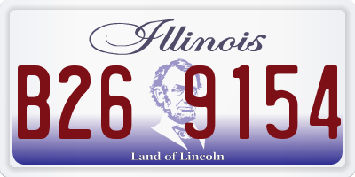 IL license plate B269154