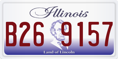 IL license plate B269157