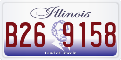 IL license plate B269158