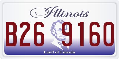 IL license plate B269160
