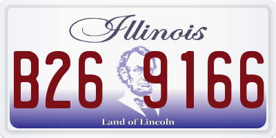 IL license plate B269166