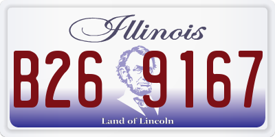 IL license plate B269167