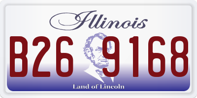 IL license plate B269168