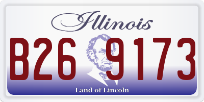 IL license plate B269173