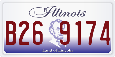 IL license plate B269174