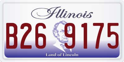 IL license plate B269175