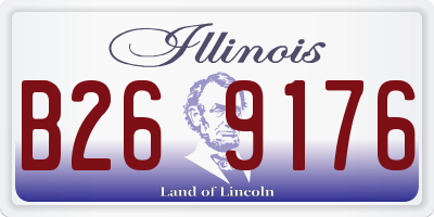 IL license plate B269176