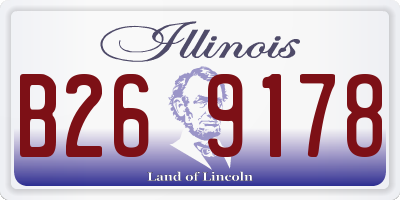 IL license plate B269178